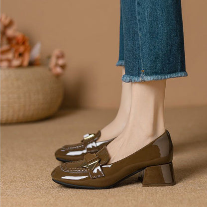 2025 nuevos zapatos de punta cuadrada