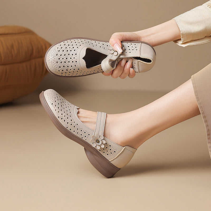 Sandalias de verano con diseño calado, transpirables y antideslizantes