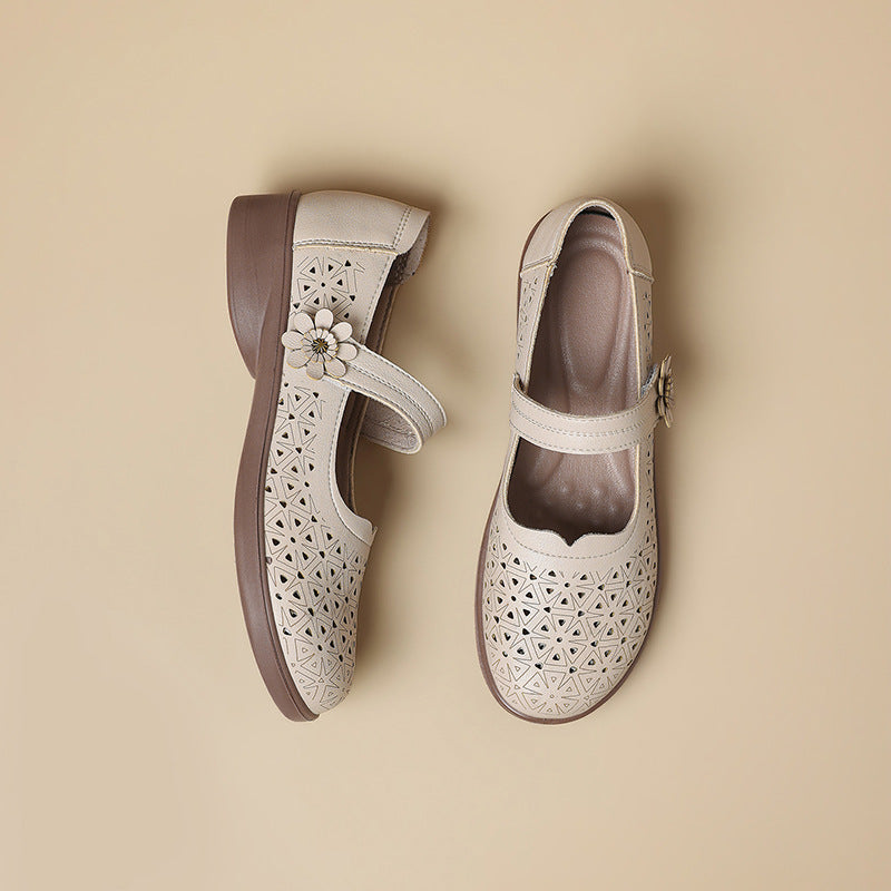 Sandalias de verano con diseño calado, transpirables y antideslizantes