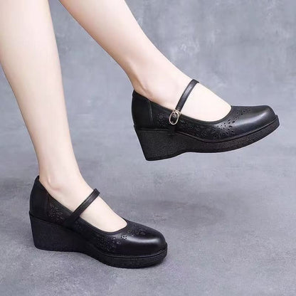 Zapatos de suela suave de cuero genuino